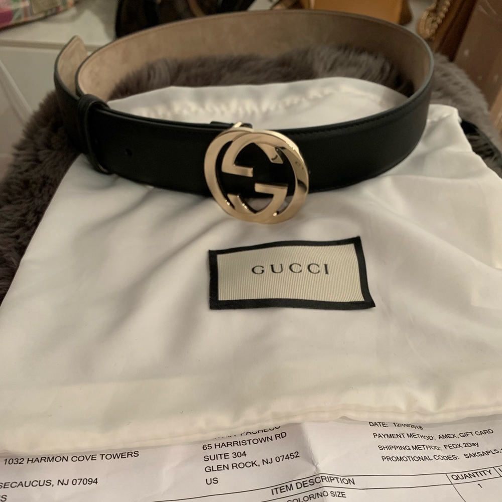 NWT 100% Authentic Gucci Belt Silver Buckle